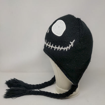Nightmare Before Christmas Laplander Knit Beanie Hat Multi One Size Reversible