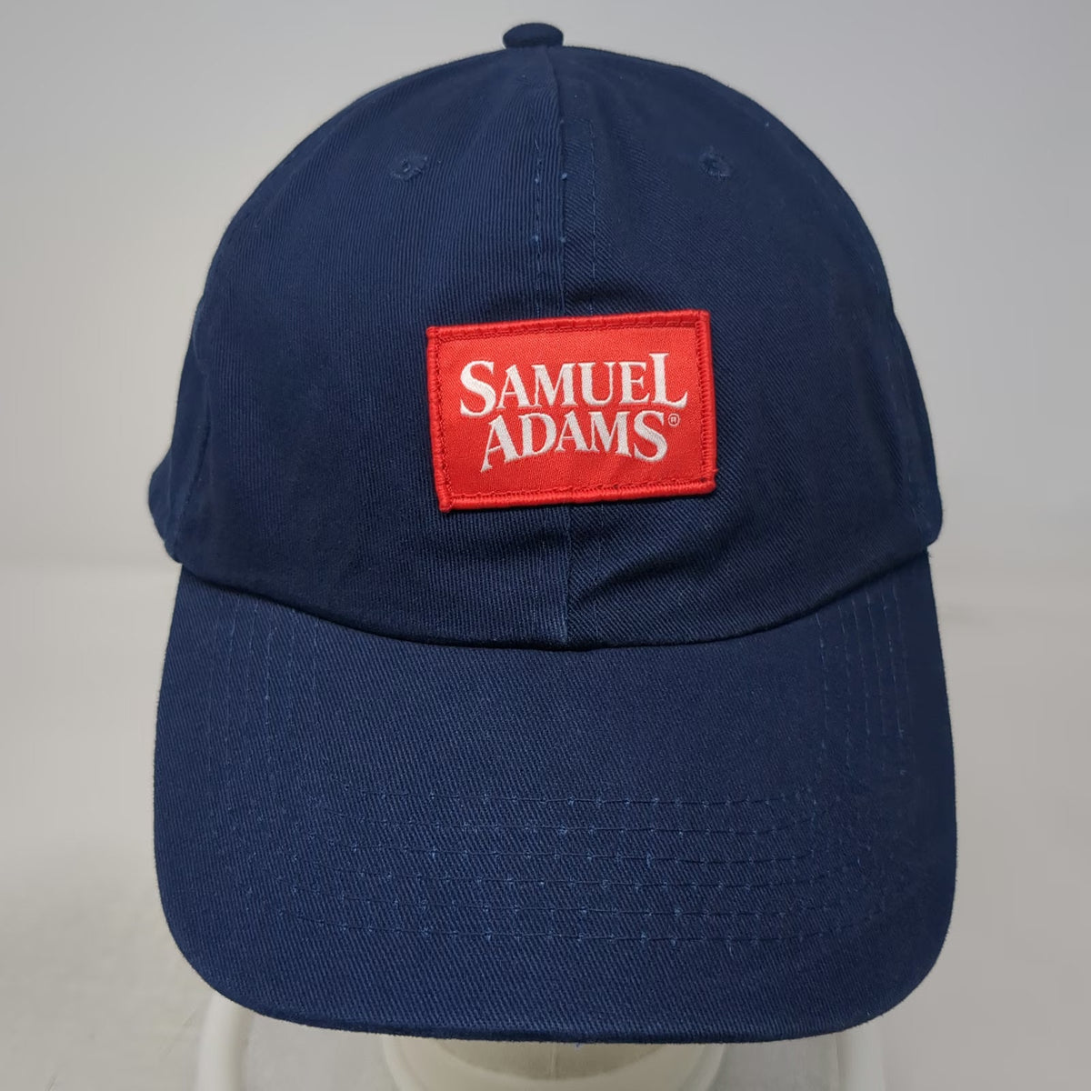 Samuel Adams Baseball Cap Blue One Size Strapback Beer Logo Graphic Brewery Hat