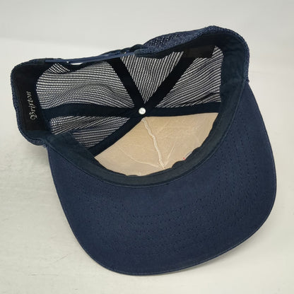 Brixton Trucker Hat Blue One Size Custom Quality Patch Snapback Mesh Back Cap