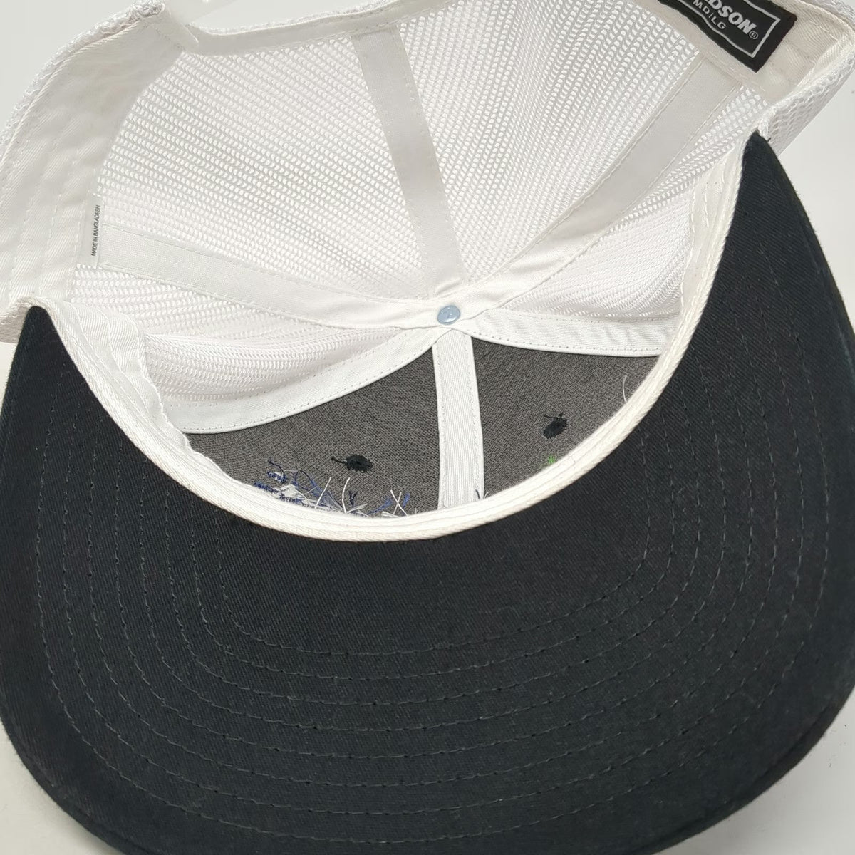 Richardson 115 Trucker Hat Black L Provincial Senior Living Mesh Snapback Brim