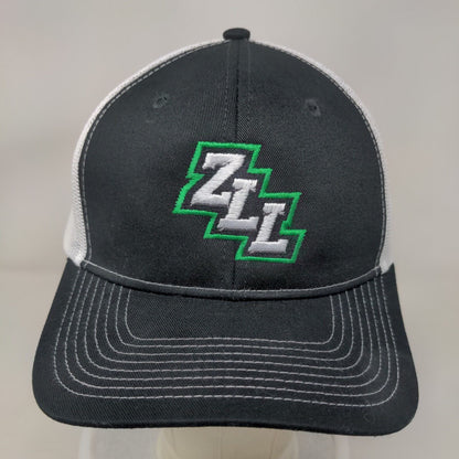 ZLL Snapback Trucker Hat Black One Size Embroidered Mesh Back Port Authority