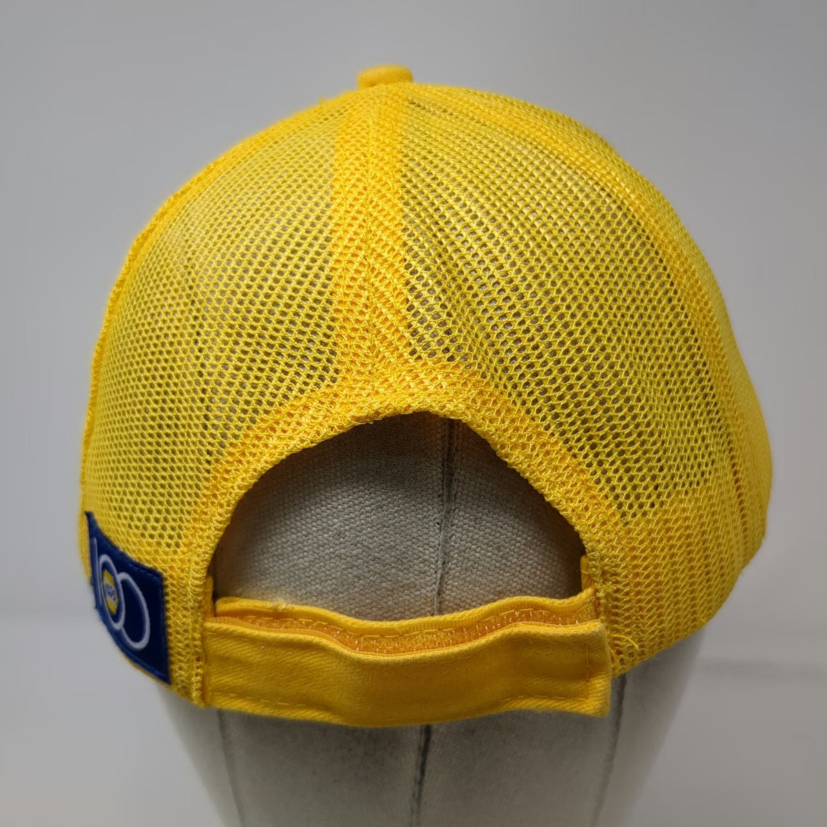 NAPA Baseball Cap Yellow OSFM Mesh Rope Strapback 100th Anniversary patch Hat