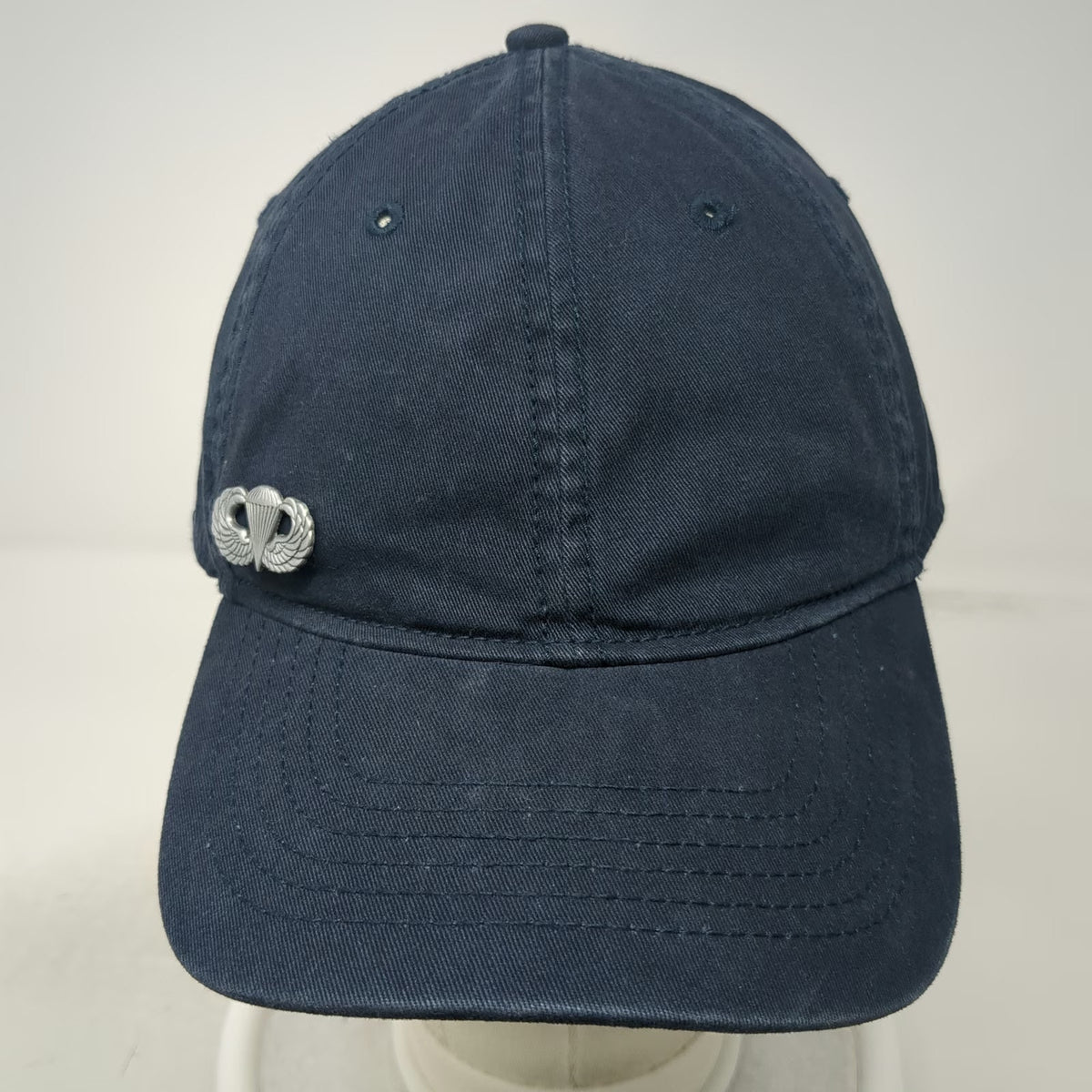 Goodfellow & Co Blue Baseball Cap One Size Slideback Hat Parachute Badge Pin