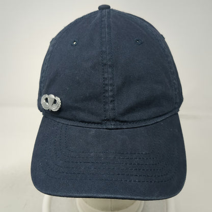Goodfellow & Co Blue Baseball Cap One Size Slideback Hat Parachute Badge Pin