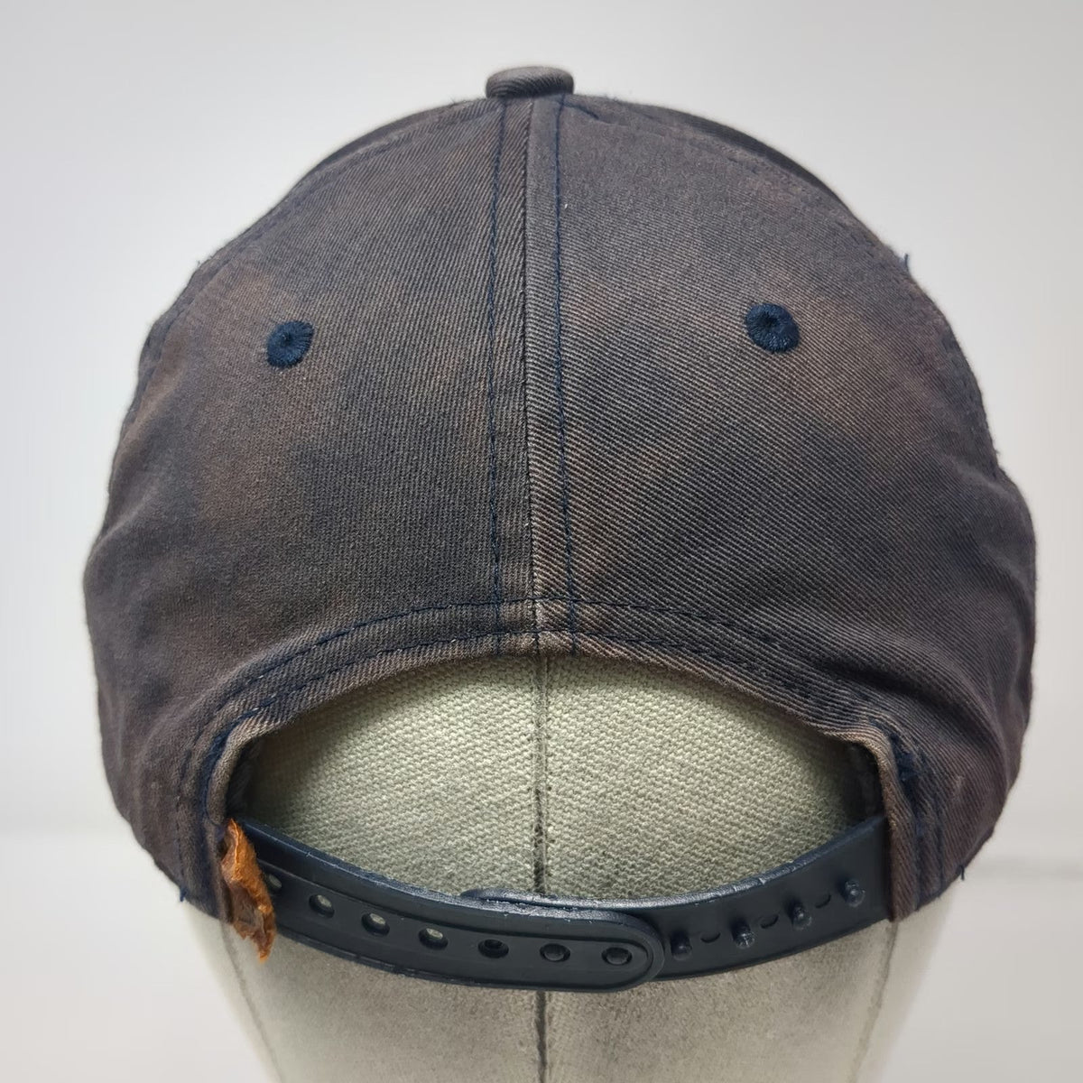 Vans Snapback Black Blue Purple One Size Patterned Brim Faux Leather Patch Hat