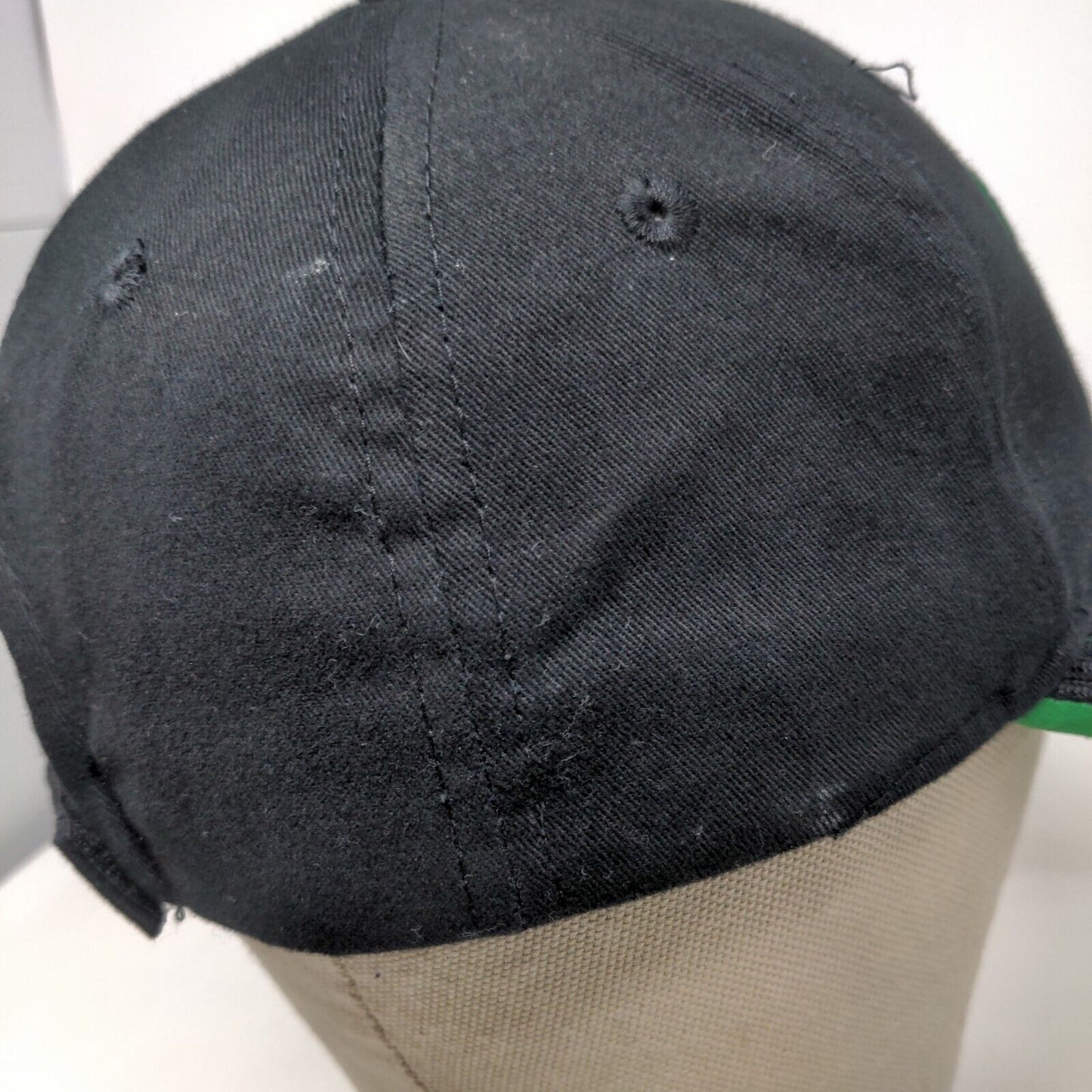 Unbranded Men's Strapback Hat Black Size OSFM Embroidered Clover Leaf Logo