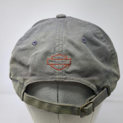 Harley-Davidson Baseball Cap Gray One Size Adjustable Genuine Patch Logo Hat