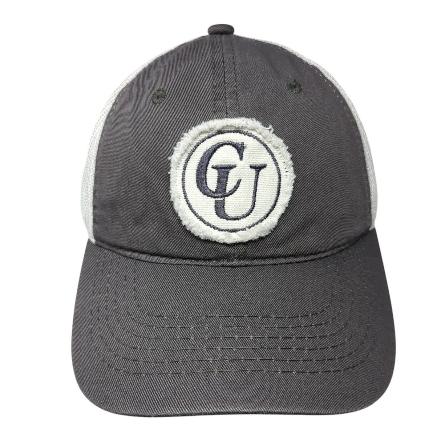 CU Patch Snapback Mesh Back Trucker Hat Gray One Size Outdoor Cap