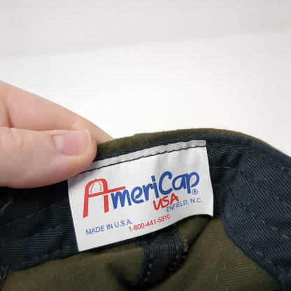 Vick Family Farms Strapback Hat Green One Size Adjustable Americap