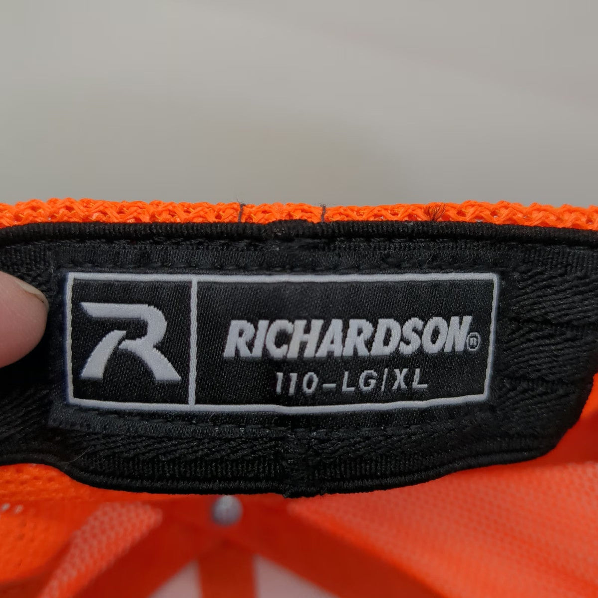 Richardson Baseball Cap Black XL Beards & Bellies Barbecue Orange Mesh Back Hat