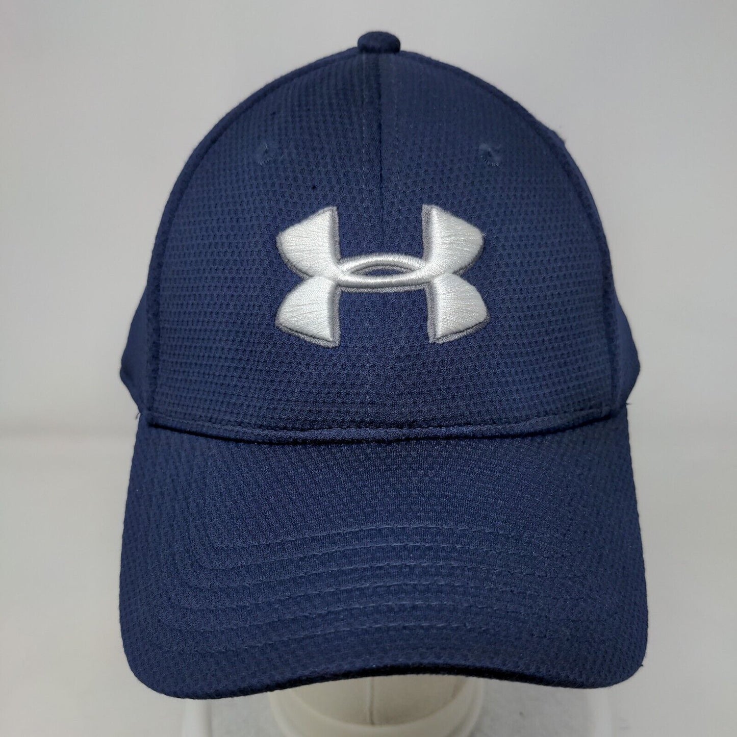Under Armour Fitted Hat Blue Large/XL Embroidered Logo Vent Holes