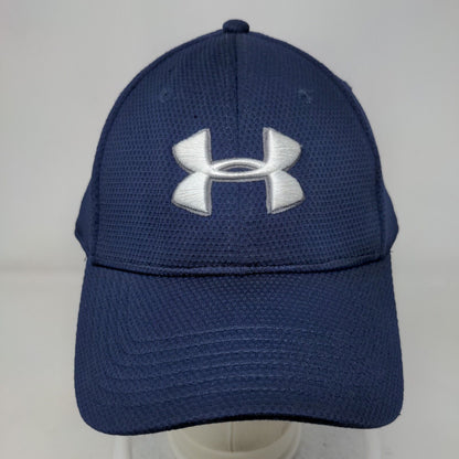 Under Armour Fitted Hat Blue Large/XL Embroidered Logo Vent Holes