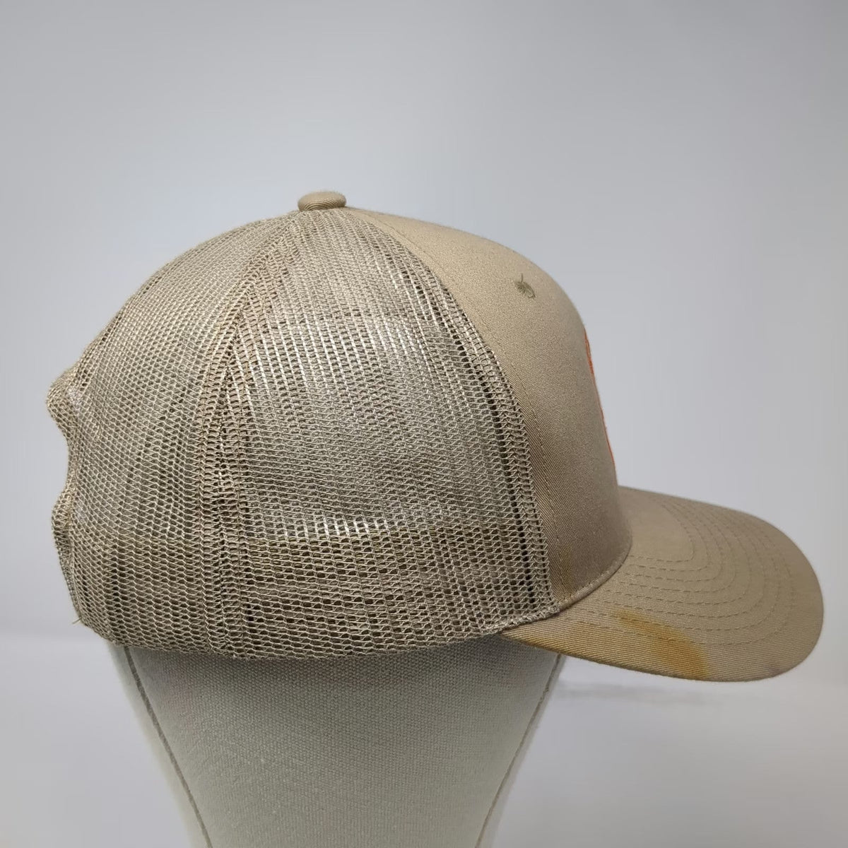 KBethos Trucker Hat Beige One Size Mesh Snapback Ditch Witch Patch Logo Work