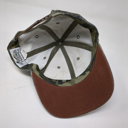 Idaho Leather Patch Snapback Hat Camo One Size Arcadian Outfitters