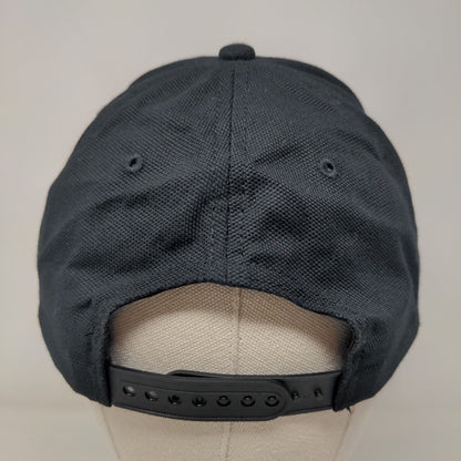 Continental Snapback Hat Black One Size Adjustable Embroidered Corner Stone