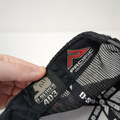 Pacific Headwear Snapback Trucker Hat Black OS Adjustable D-Series Mesh Back