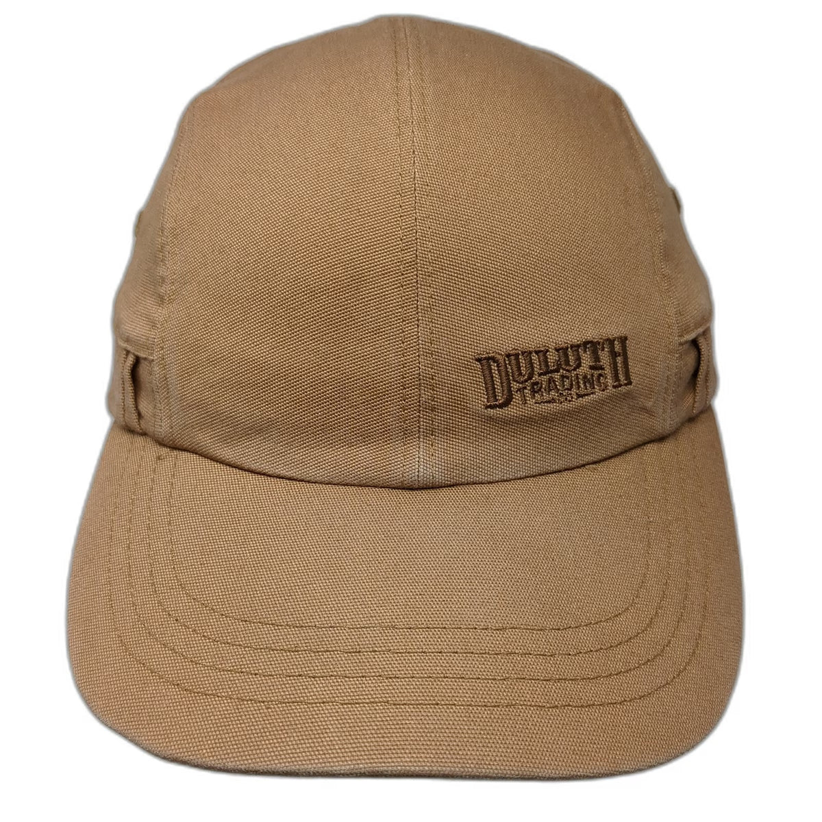 Duluth Trading Co Baseball Cap Brown L Cotton Stretch Slideback 5 Panel Hat