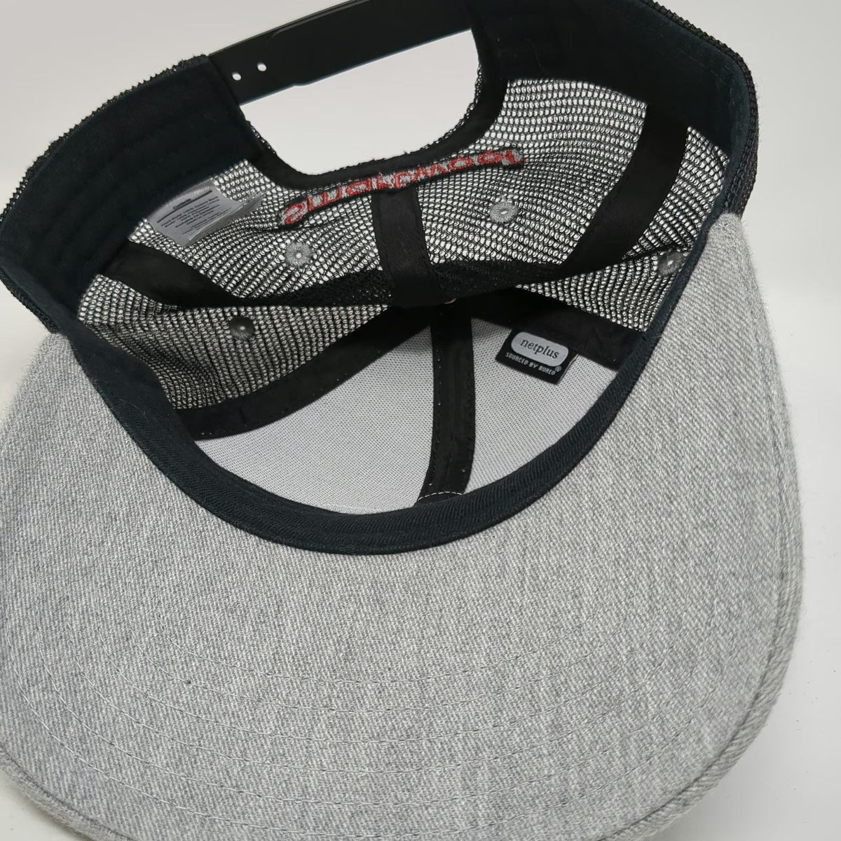 Smartwool Trucker Hat Gray Black Red One Size Snapback Mesh Go Far Feel Good