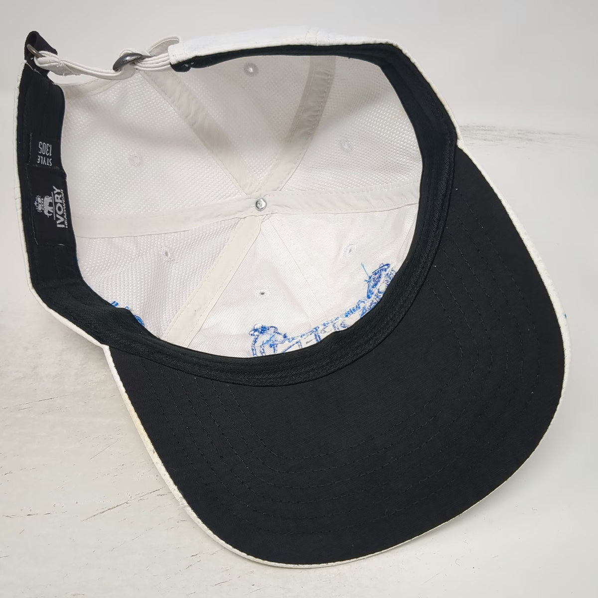 Ivory Headwear Albertsons Boise Open Golf White Baseball Cap One Size Signed Hat