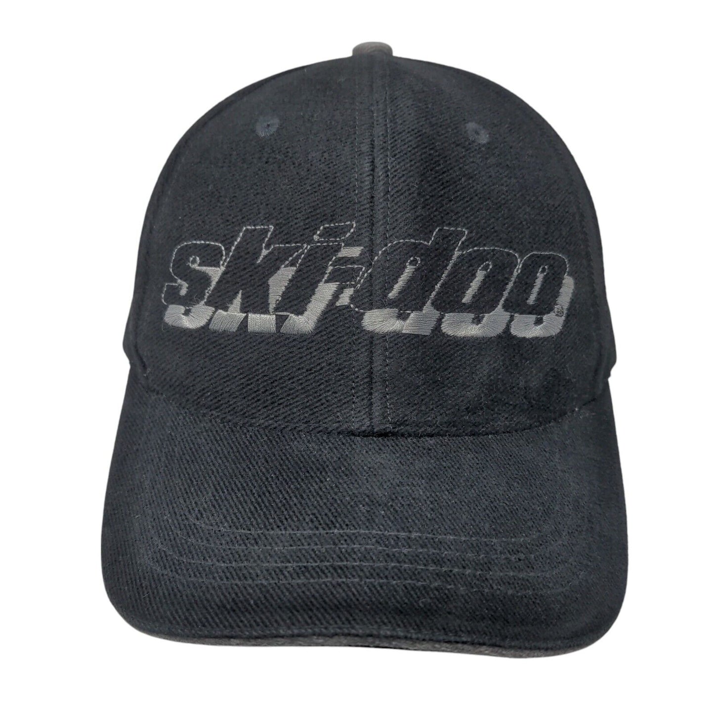 Ski-Doo Bombardier Strapback Hat Black OSFA Adjustable Embroidered