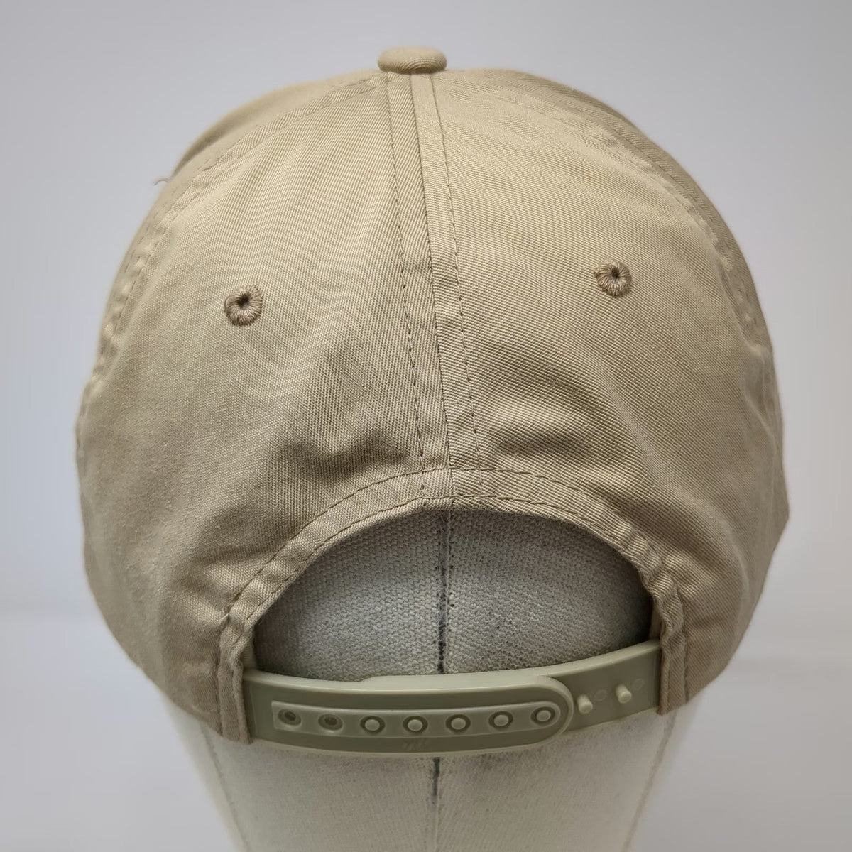 Yupoong 5 Panel Beige One Size Antics Keeping & Pushing Snapback Hat Curved Brim