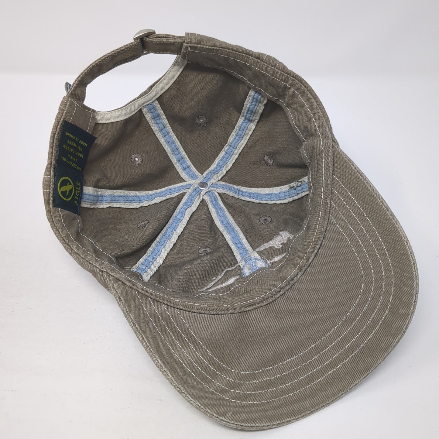 Aigle Outfitter Genuine Outdoor Goods 1853 Baseball Cap Brown OS Adjustable