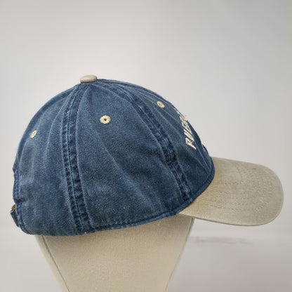 Explosion Baseball Cap Blue Beige One Size Puerto Vallarta Mexico Bird Logo Hat