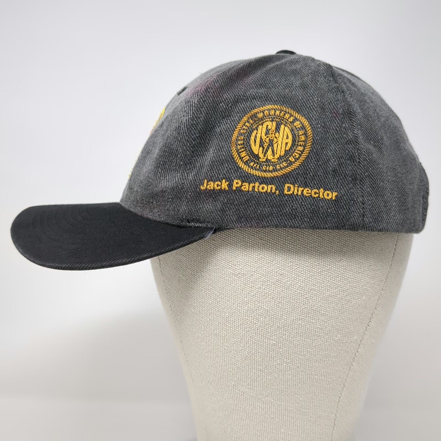 Union Supplier Direct USWA United Steelworkers Gray One Size Baseball Cap Hat