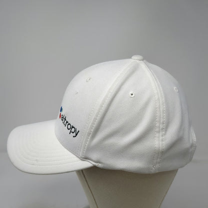 Port Authority Baseball Cap White One Size Eltropy Logo Strapback Polyester Hat