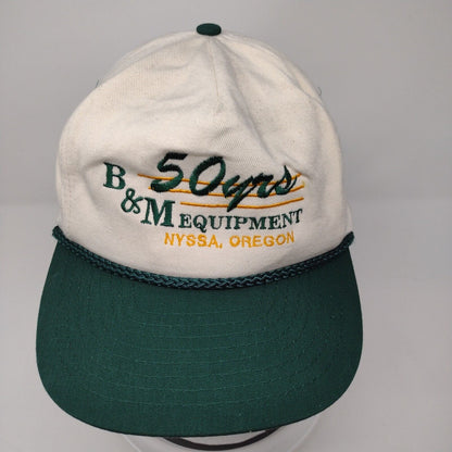 B&M Equipment 50 Yrs Snapback Rope Hat Multi OSFA Colorblock Nissin