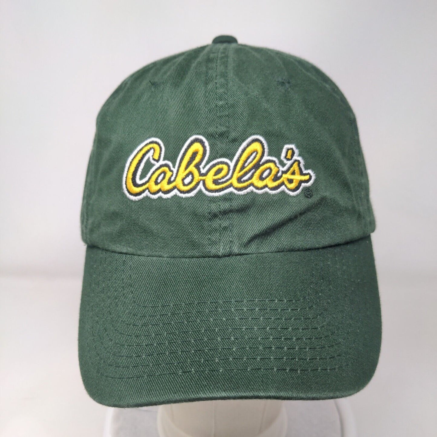 Cabela's Worlds Foremost Outfitters Slideback Hat Green OSFA Adjustable 6 Panel