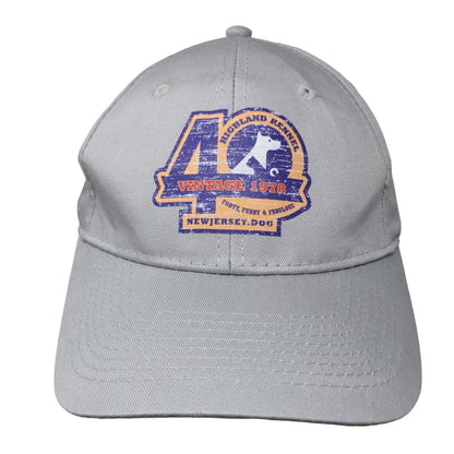 Highland Kennel New Jersey Dog Forty Furry Fabulous Strapback Hat Gray One Size
