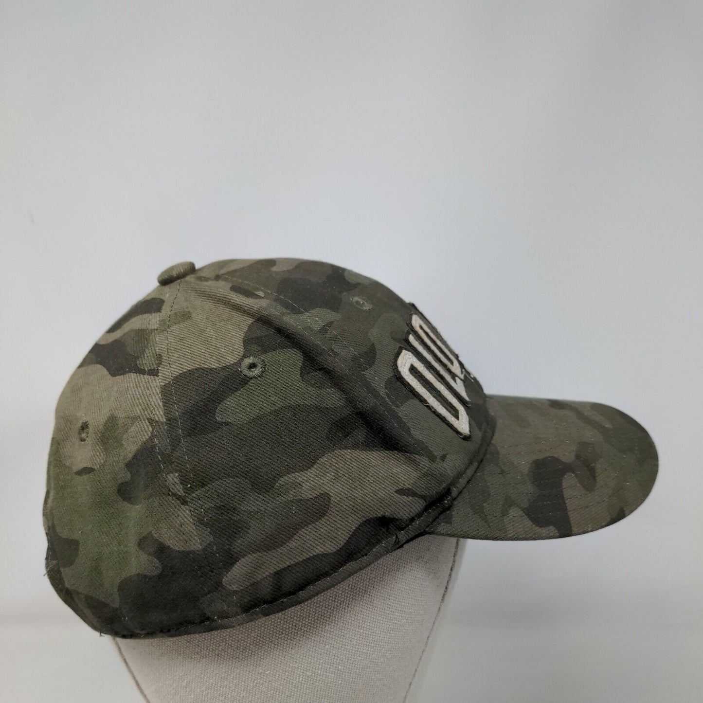 Old Navy Camo Snapback Hat Green One Size Embroidered Spell Out Logo