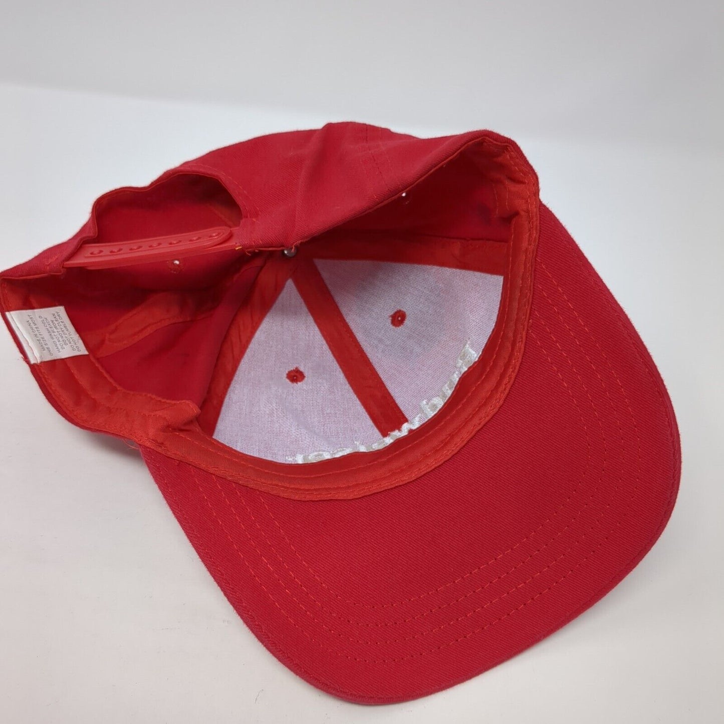 Budweiser Snapback Hat Red One Size Embroidered Adjustable 6 Panel