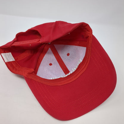 Budweiser Snapback Hat Red One Size Embroidered Adjustable 6 Panel