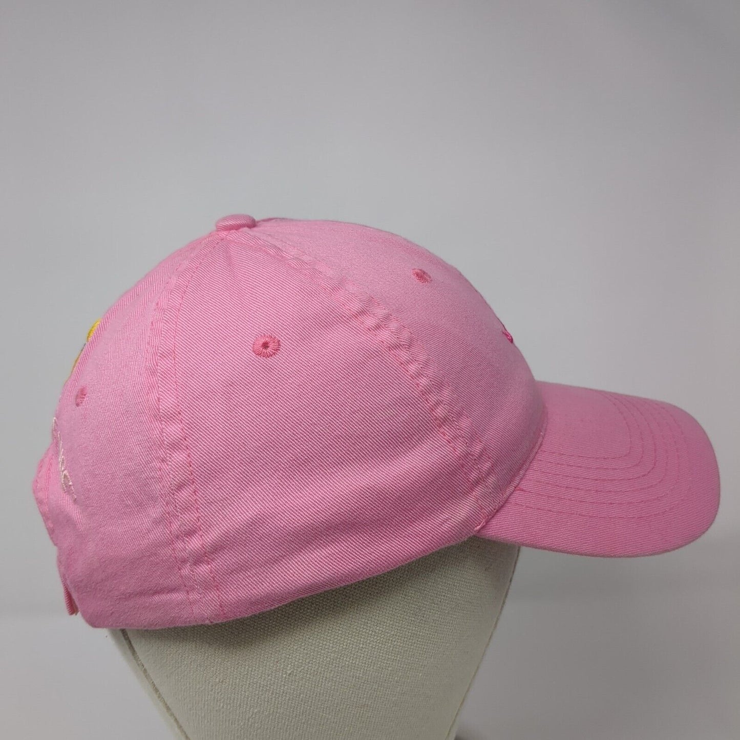 NAPA All Out For The Cure Strapback Hat Pink One Size Solid Adjustable