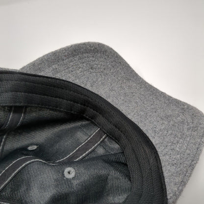 Unbranded Slideback Hat Gray One Size Adjustable Vented Holes 6 Panel Blank