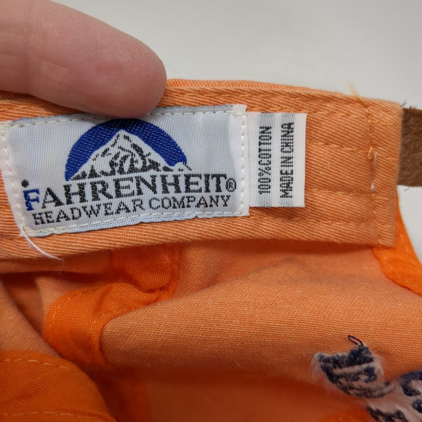 Fahrenheit Baseball Cap Orange One Size New England Coffee Golf Classic Hat