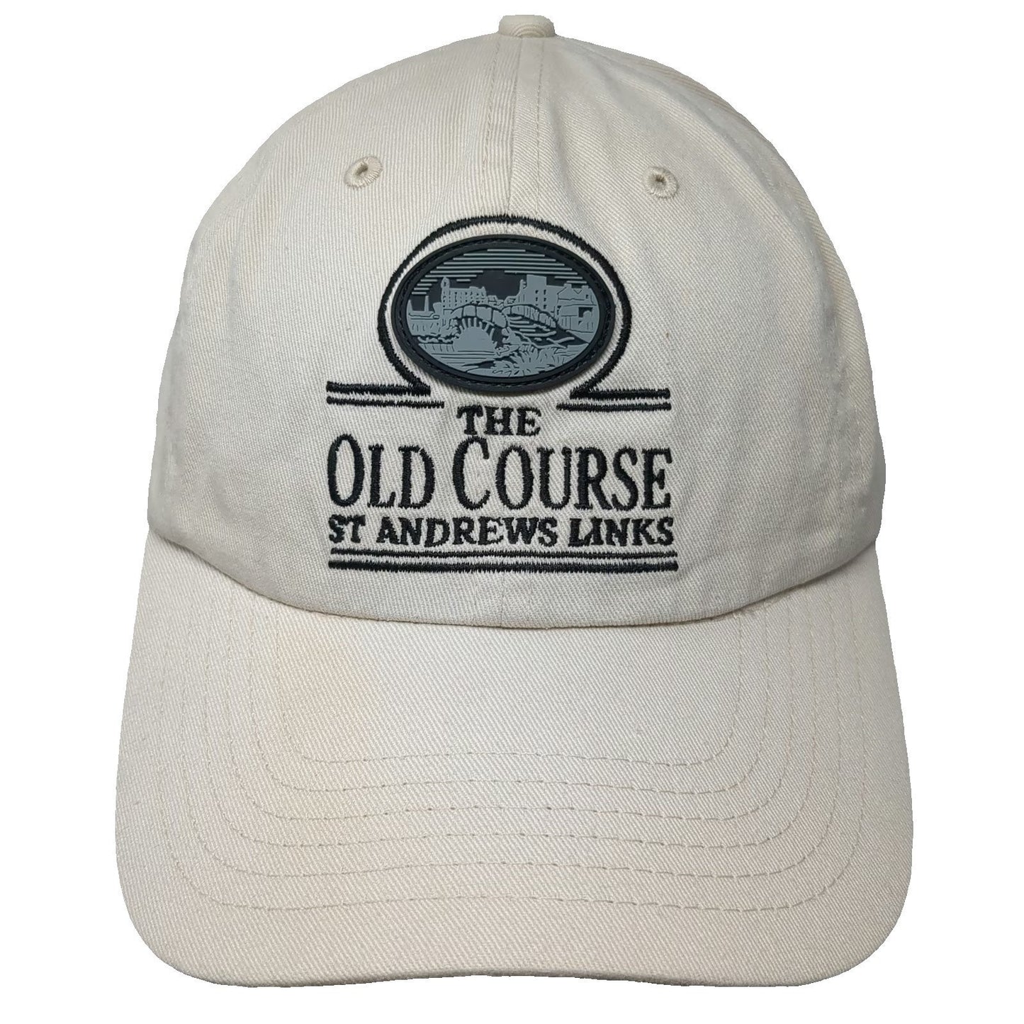 Old Course St Andrews Links Baseball Cap Beige One Size Strapback Golf Hat
