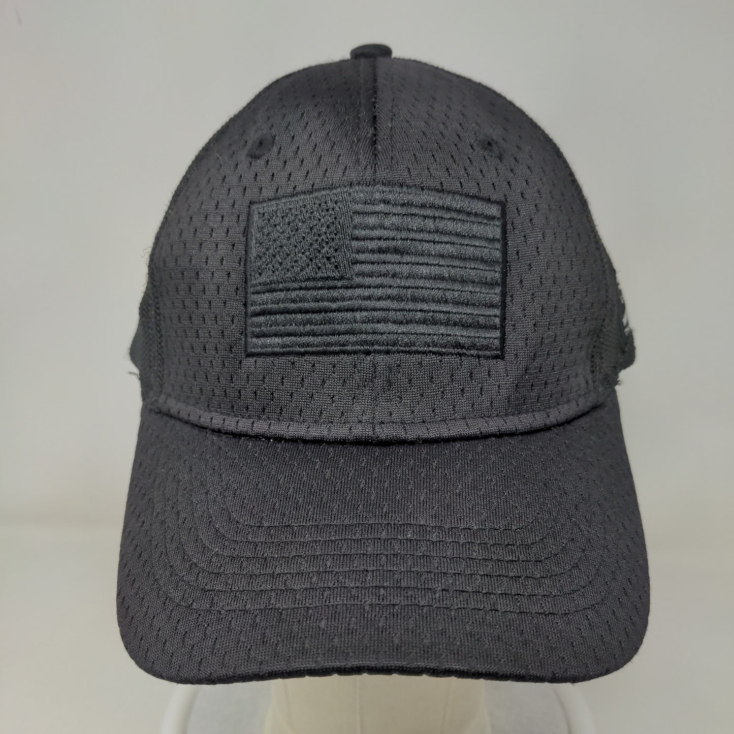 Grunt Style Men's Stretchy Hat Black Embroidered American Flag This We'll Defend