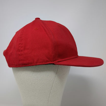 Double Portion Supply Snapback Red One Size Maui Zipline Hawaii Island Map Hat