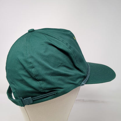 Nissin Cap 5 Panel Green One Size Slideback Rope S.O.U. Logo Embroidered Hat