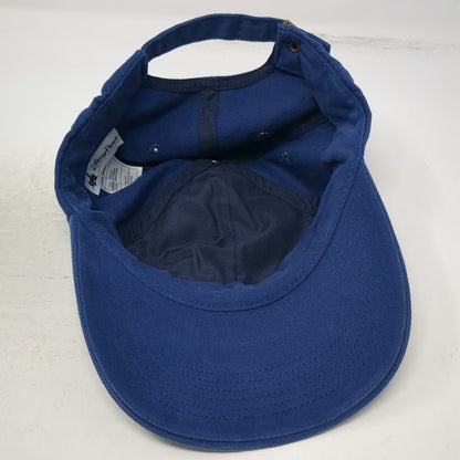 Disney Parks Blue One Size Baseball Cap Red Bow Embroidery Slideback Logo Hat