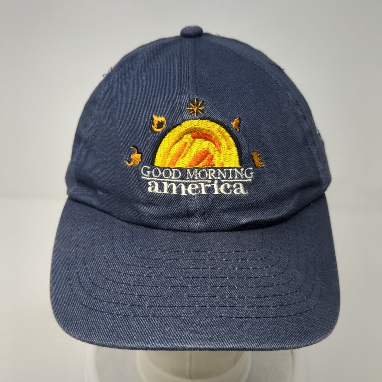 Good Morning America Passport To Europe Snapback Hat Blue OS Patriotic Mohr's