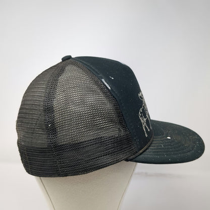 Nissin Cap Trucker Hat Black One Size Rammell Valley Pack Moose Idaho Rope