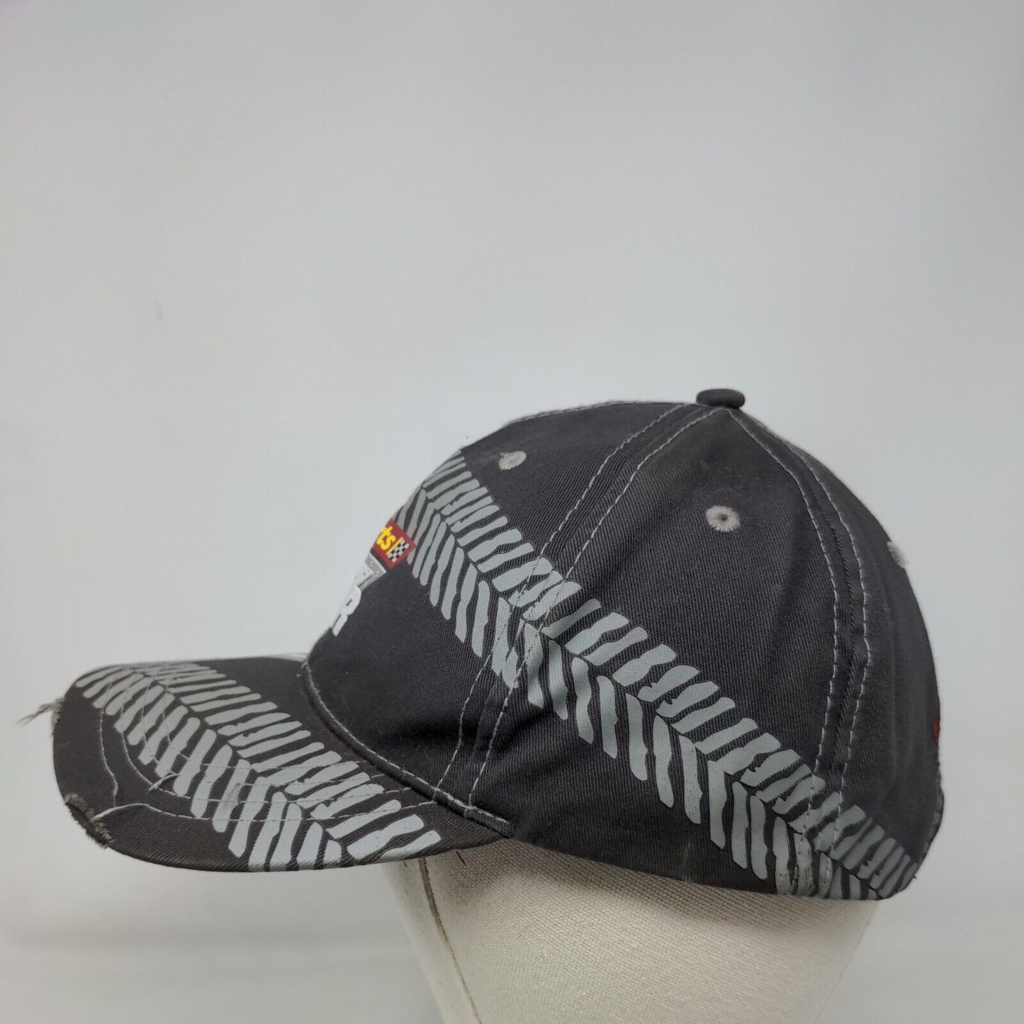 Monster Jam Advance Auto Parts Strapback Hat Gray OSFA Adjustable 6 Panel