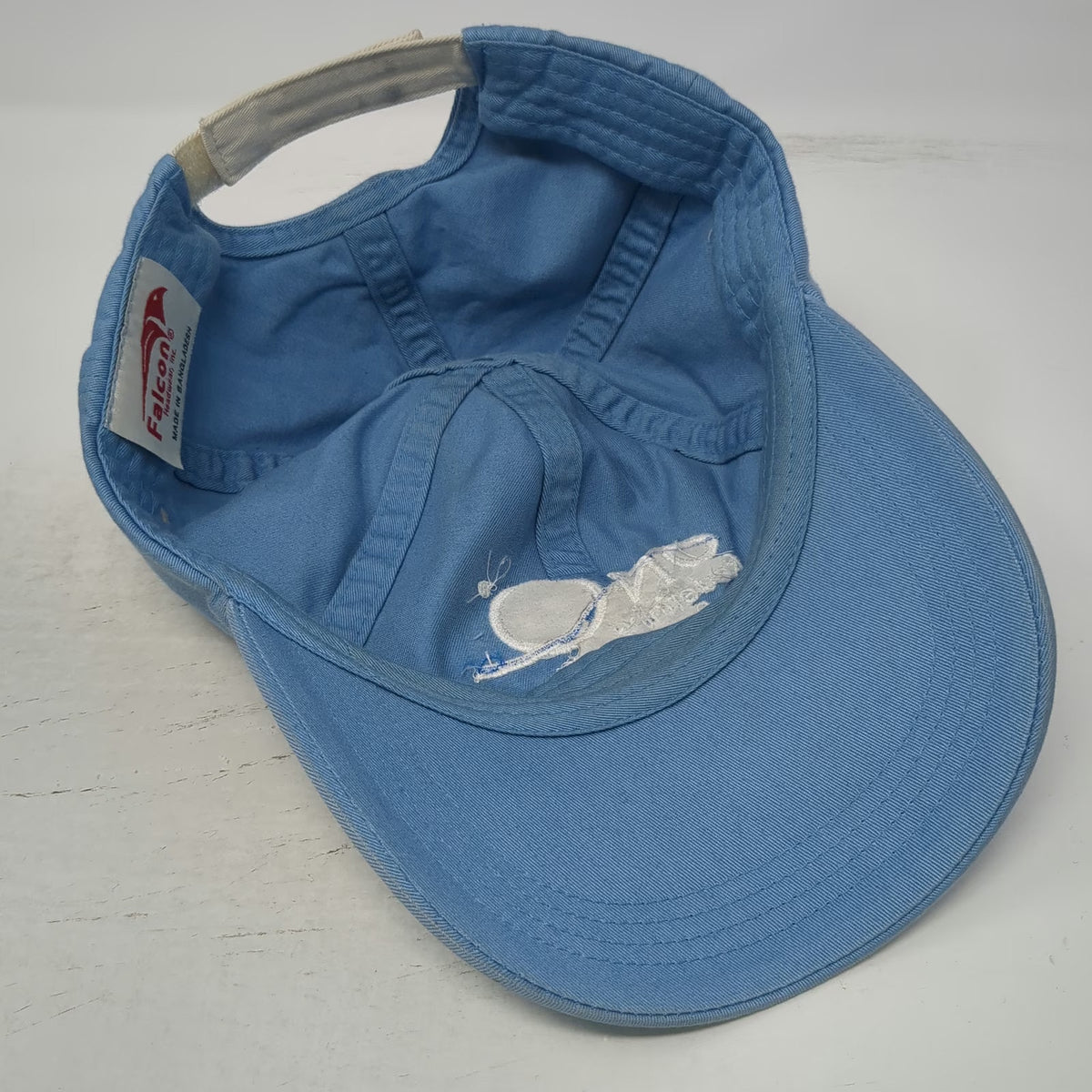 Falcon Baseball Cap Blue One Size ON-Q Recovery Strapback Hat White Beige
