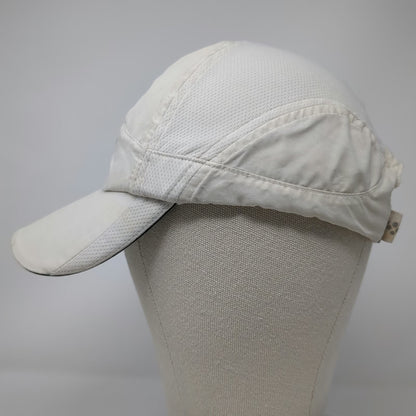 Nike Baseball Cap White One Size Dri-Fit Mesh Reflective Strapback Running Hat