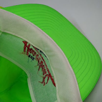 Nissin Cap Trucker Green Nylon Rope Heartbeat of America Chevy Logo Hat Vintage