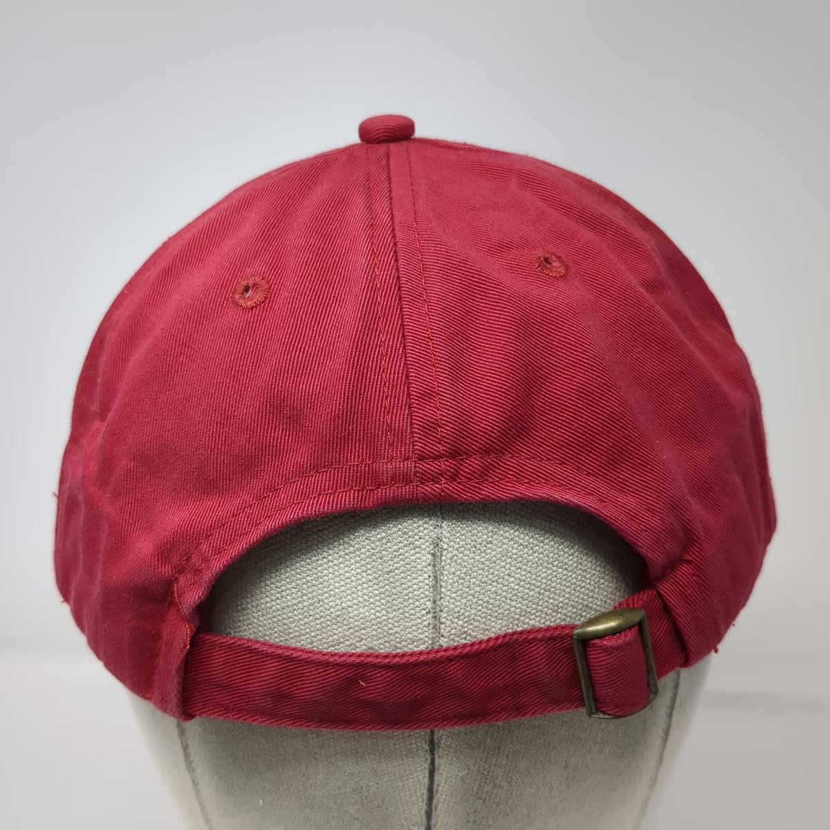 Ariat Baseball Cap Red One Size Chenille Logo Since 1993 Slideback Buckle Hat